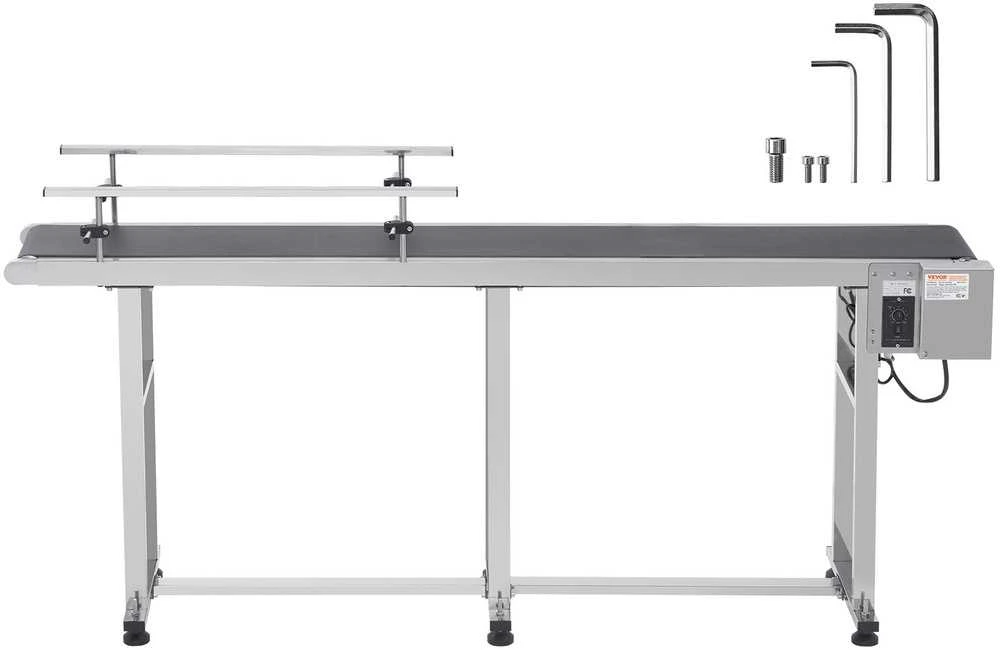 VEVOR Kombinuotas konvejeris 180 cm x 20 cm su motoru