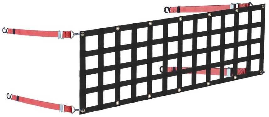 Sunkvežimio bagažinės tinklas 1370 x 460 mm, reguliuojamas pikapų bagažinės tinklas, tvirtas krovininis tinklas