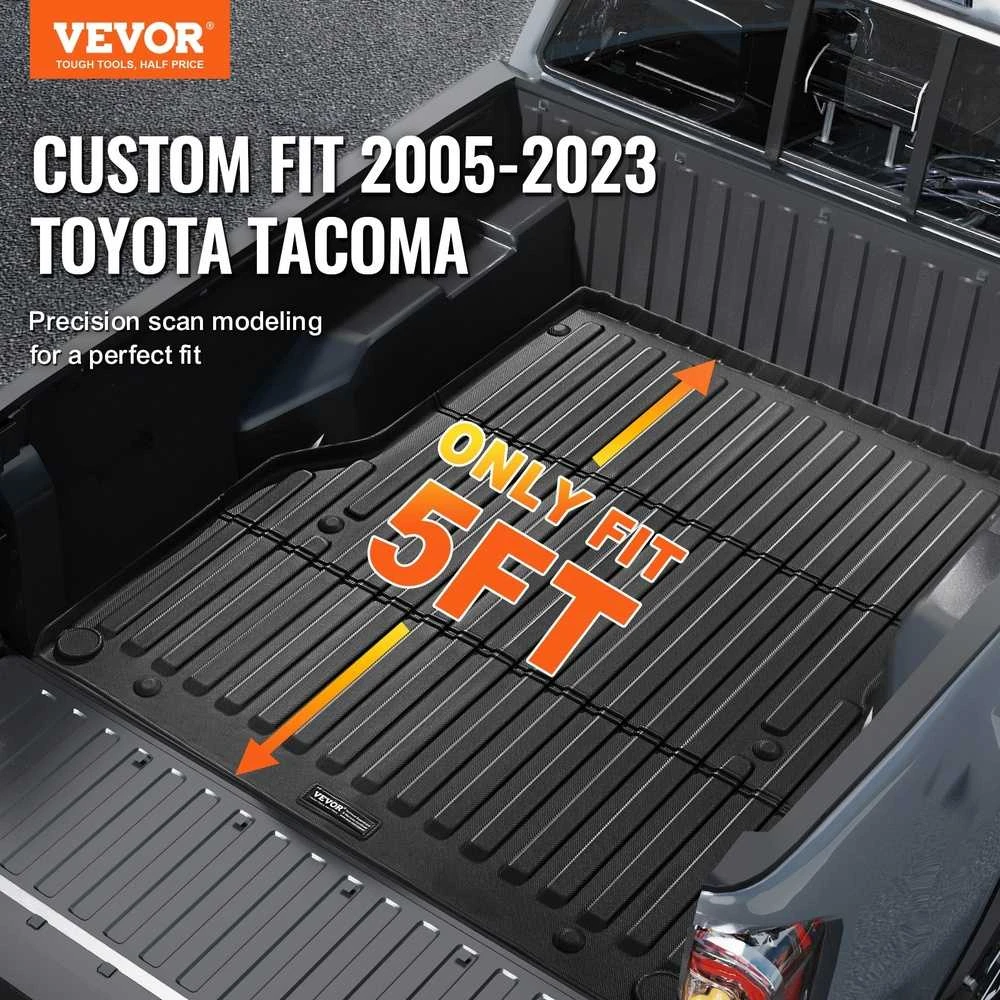 Sunkvežimio kėbulo kilimėlis, skirtas Toyota Tacoma 2005-2023, TPE kėbulo įdėklas, apsauga nuo visų oro sąlygų, neslystantis sunkvežimio kėbulo apsaugas