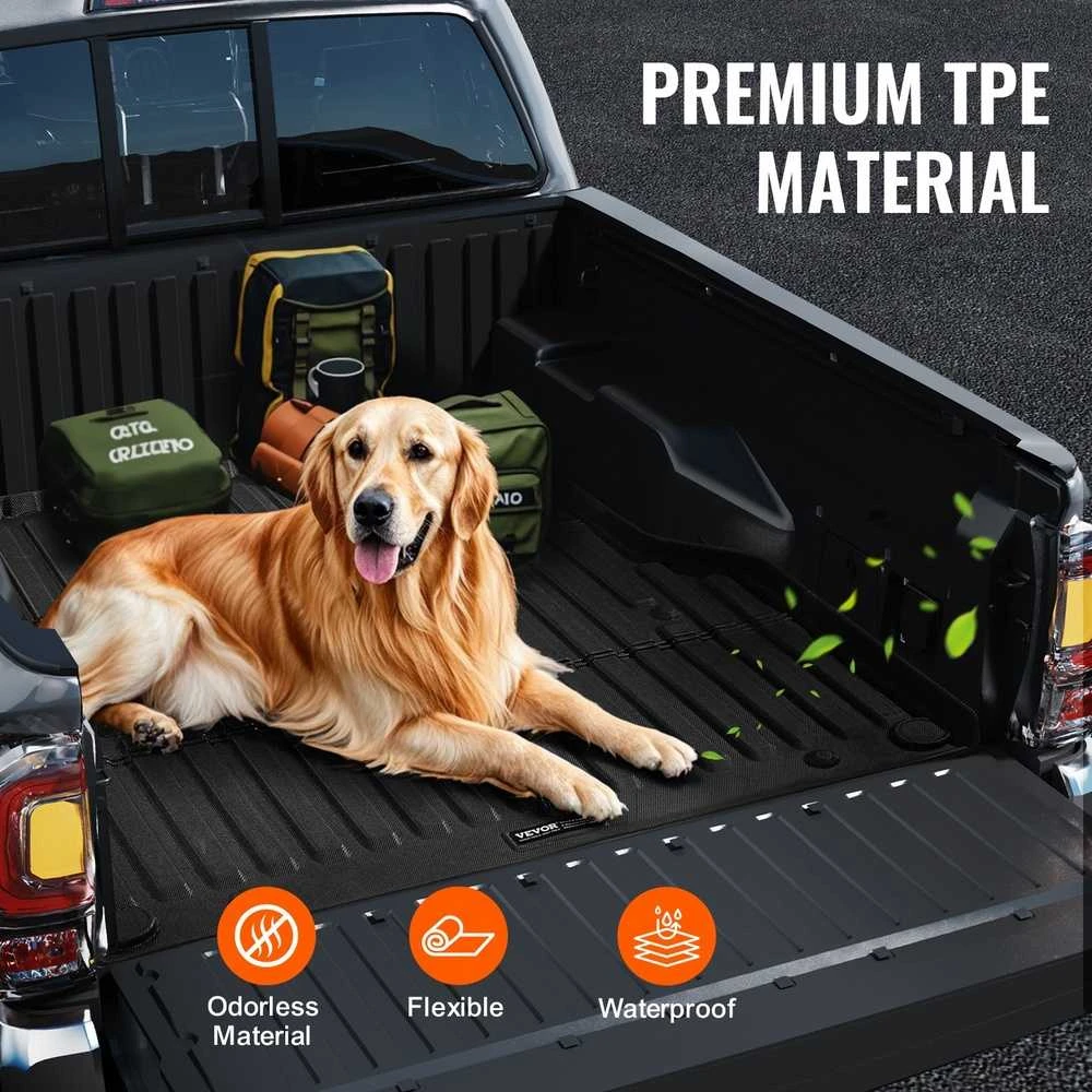 Sunkvežimio kėbulo kilimėlis, skirtas Toyota Tacoma 2005-2023, TPE kėbulo įdėklas, apsauga nuo visų oro sąlygų, neslystantis sunkvežimio kėbulo apsaugas