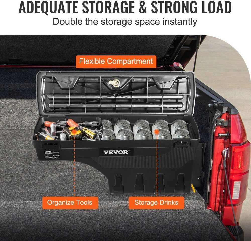Sunkvežimio lovos įrankių dėžė, suderinama su Chevrolet Silverado 1500 GMC Sierra 1500 2019–2020 m.