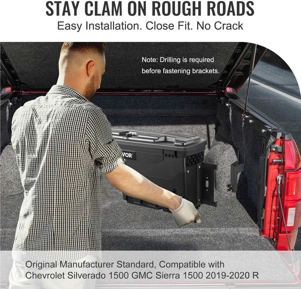 Sunkvežimio lovos įrankių dėžė, suderinama su Chevrolet Silverado 1500 GMC Sierra 1500 2019–2020 m.