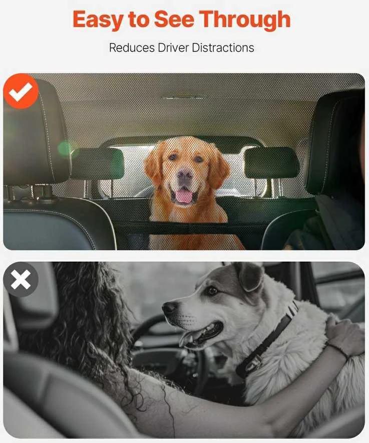 VEVOR Šunų užtvara automobiliui