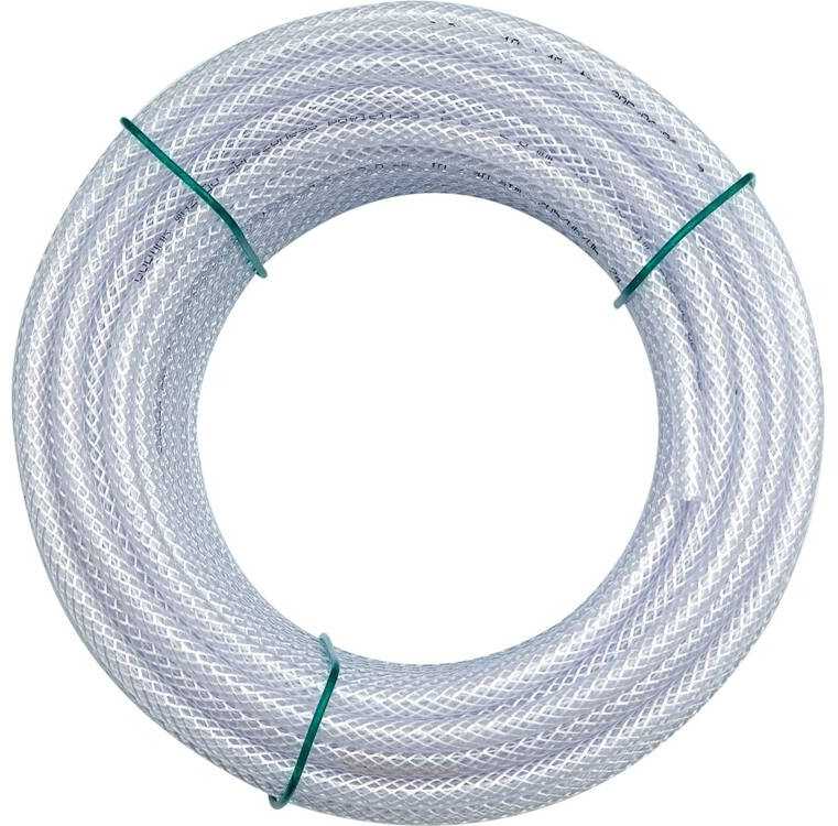 Sustiprinta techninė žarna suspaustam orui, 8 mm skersmens, 50 m ilgio žarna, PVC žarna, pramoninė žarna