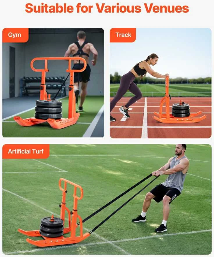 Svorio rogutės fitnesui, jėgos treniruotėms, sportininkams, žolei ir betonui, funkcinė įranga, rogės, tempimo treniruoklis