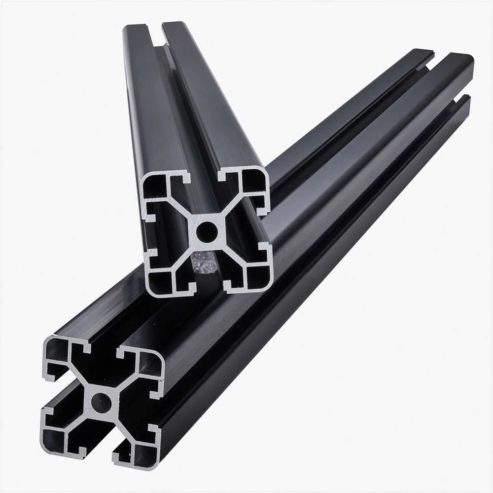 T-slot aliuminio profilis 600 mm linijinis bėgis 3D spausdintuvui CNC staklėms DIY, didelio stiprumo anoduotas profilis, modulinė konstrukcinė sistema, aliuminio konstrukcija