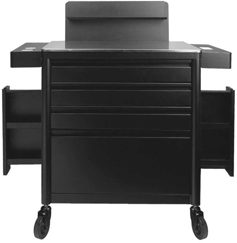 Activeshop Kosmetologinis vežimėlis TATTOO PRO INK 701 Juodas