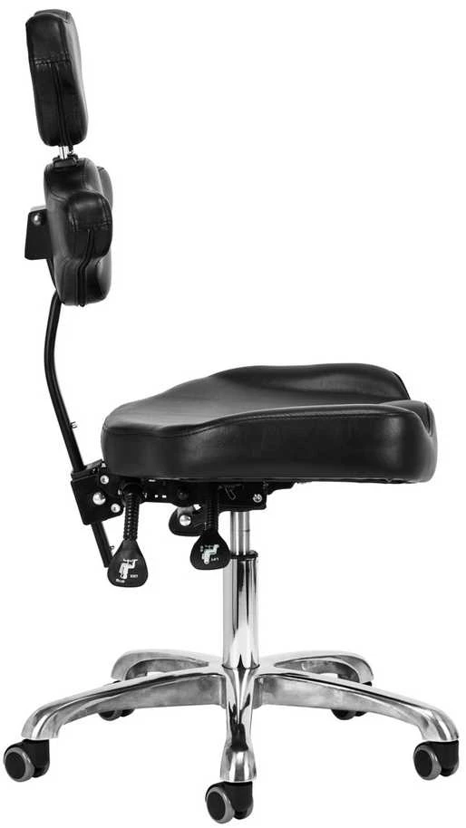 Activeshop Tatuiruočių studijos meistro kėdė su atlošu Pro Ink 973, juoda