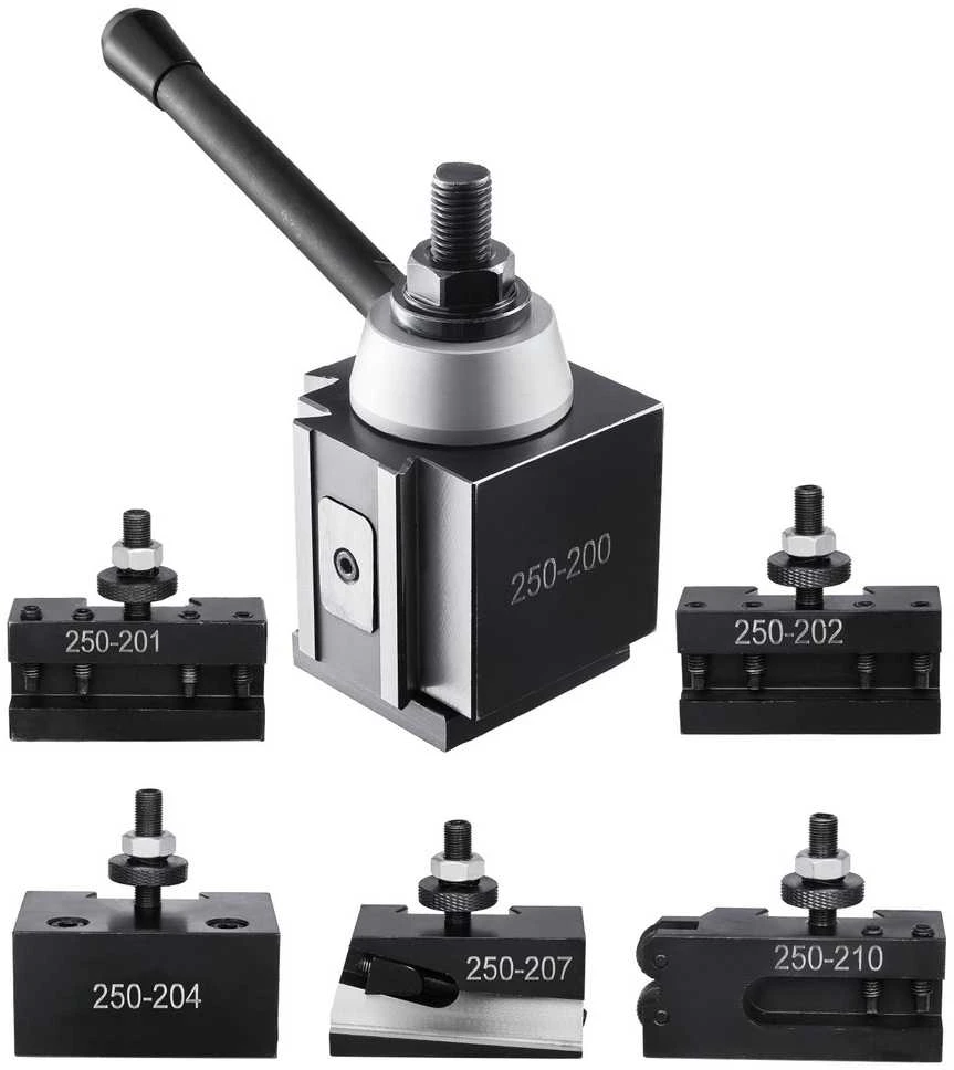 Tekinimo staklių greitojo keitimo įrankių komplektas, 6 vnt., 254-381 mm staklėms, įrankių laikiklis, tekinimo įrankių rinkinys, greito keitimo įrankiai, metalo tekinimo