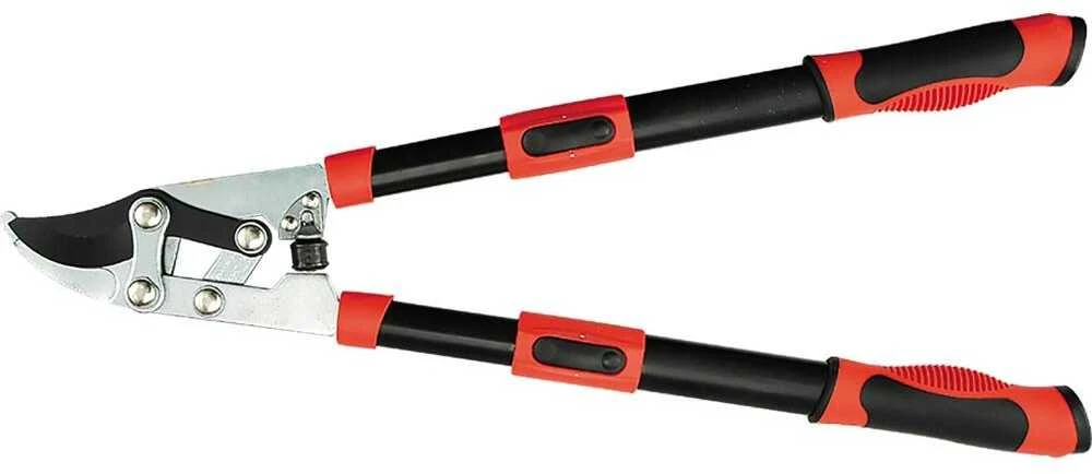 Teleskopinis šakų genėtuvas, reguliuojamo ilgio, plieniniai ašmenys, 32 mm pjovimo skersmuo