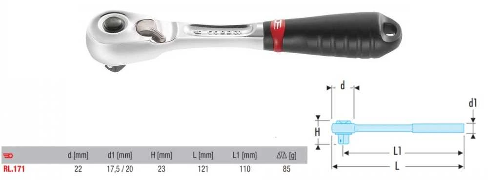 Terkšlinis raktas su fiksavimo mechanizmu, 6.35mm sukimo antgalis, ergonomiška rankena, greito atleidimo terkšlinis raktas, didelio našumo terkšlinis raktas