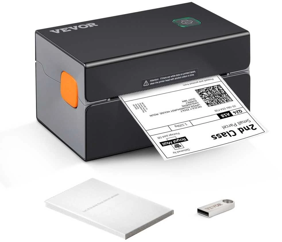 Terminis etikečių spausdintuvas, 300DPI, Bluetooth ir USB, 40-108 mm etiketės dydis