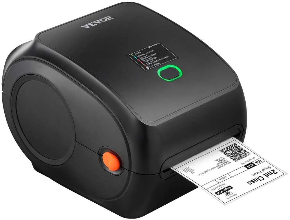 Terminis etikečių spausdintuvas 4x6, su „Bluetooth“ ir USB jungtimi, didele 300 DPI raiška