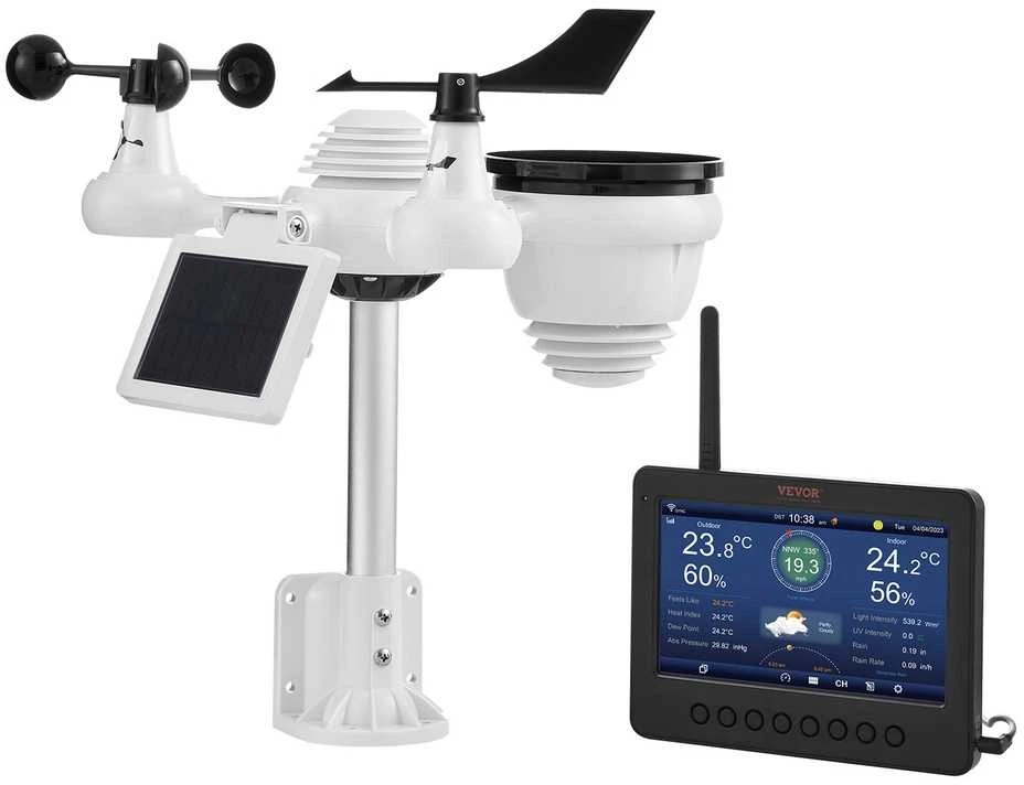 VEVOR Meteorologinė bevielė orų stotelė YT60233 7in1 WiFi