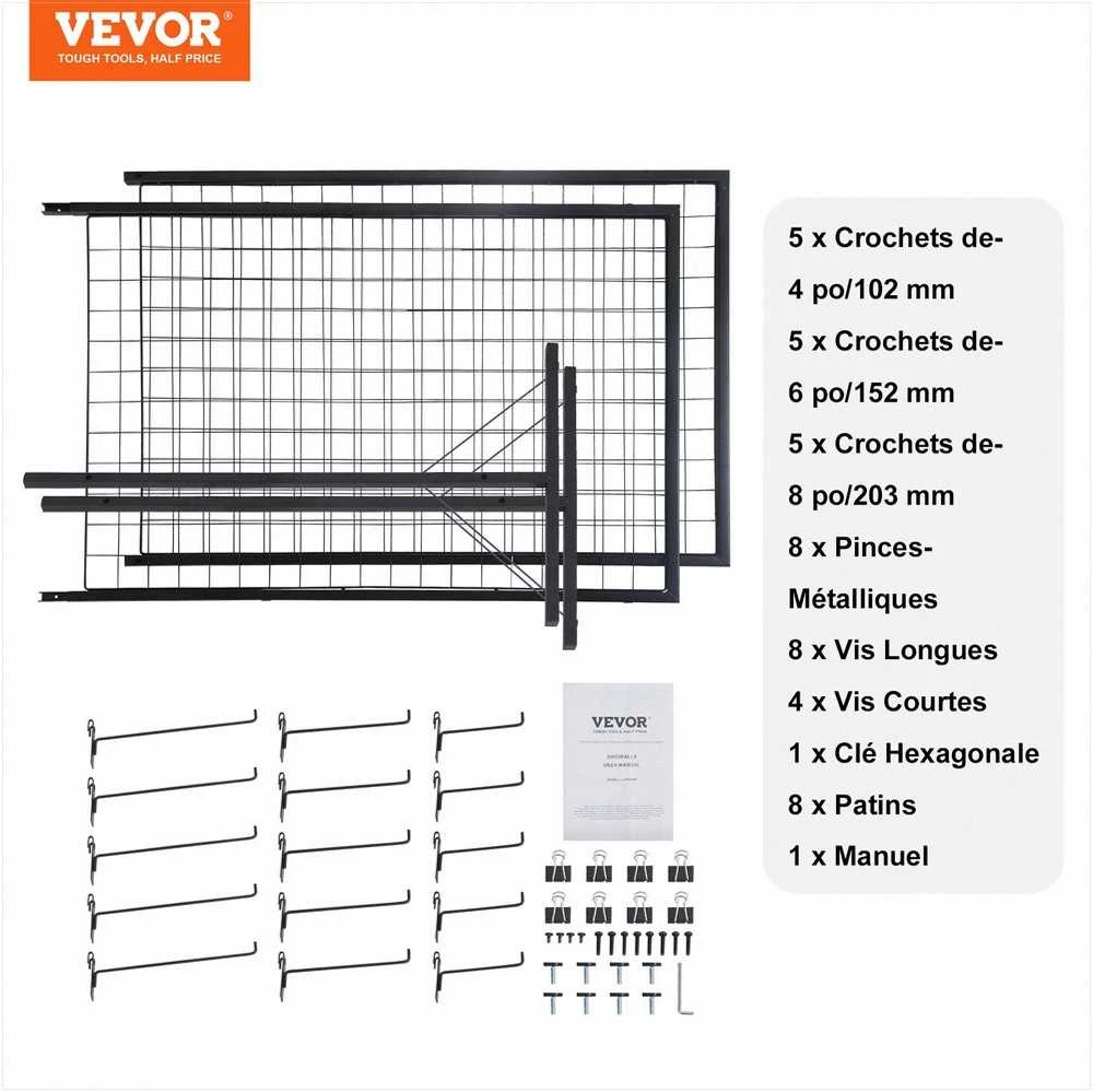VEVOR 2 x 5,6 kojos tinklelio sienos panelės bokštelis
