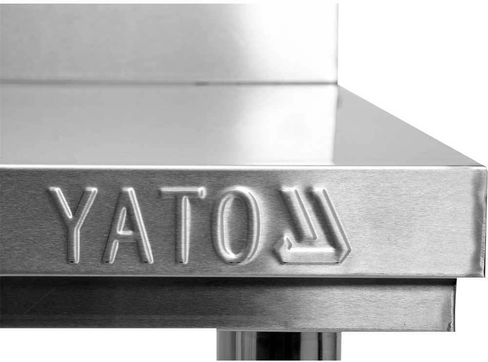 Yato Toya Nerūdijančio plieno darbo stalas su lentyna, reguliuojamo aukščio