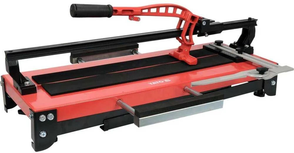 Toya Plytelių pjaustytuvas 60 cm, su plieniniu stalu ir sulankstomomis kojomis, plytelių pjovimo įrankis, keraminių plytelių pjaustytuvas, plytelių pjovimo mašina