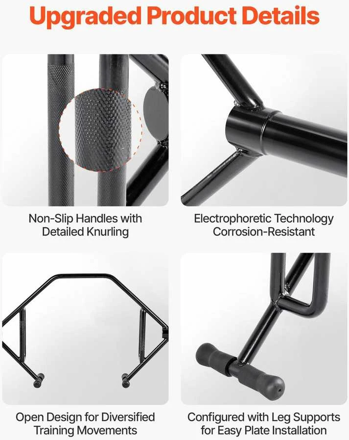 Trapecinis grifas, šešiakampis grifas, atviro rėmo štanga, 50 mm svorio kėlimo grifas, 360 kg talpos jėgos treniruočių įranga