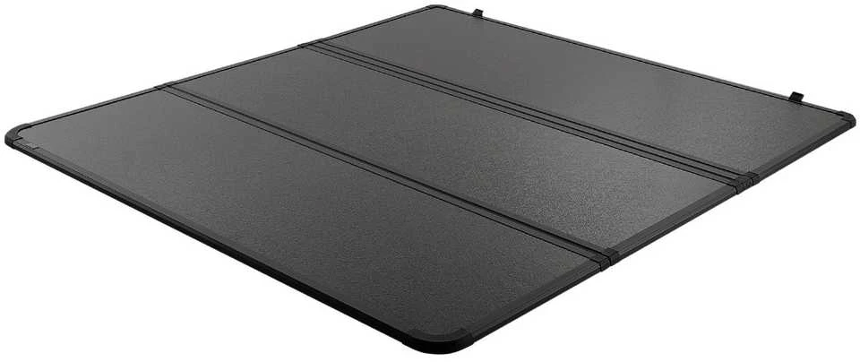 Trigubo sulankstymo „Tonneau“ uždangalas, skirtas „Toyota Tundra“, sunkvežimio krovinių skyriaus uždangalas su LED šviesa, vandeniui atsparus aliuminio „Tonneau“ uždangalas