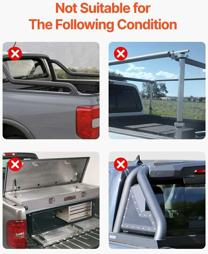 Trigubo sulankstymo „Tonneau“ uždangalas, skirtas „Toyota Tundra“, sunkvežimio krovinių skyriaus uždangalas su LED šviesa, vandeniui atsparus aliuminio „Tonneau“ uždangalas
