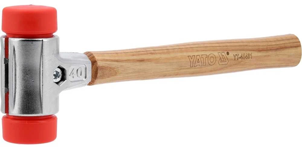 Trinkelių klojimo plaktukas, 40 mm skersmens, 630 g, su hikorijos rankena