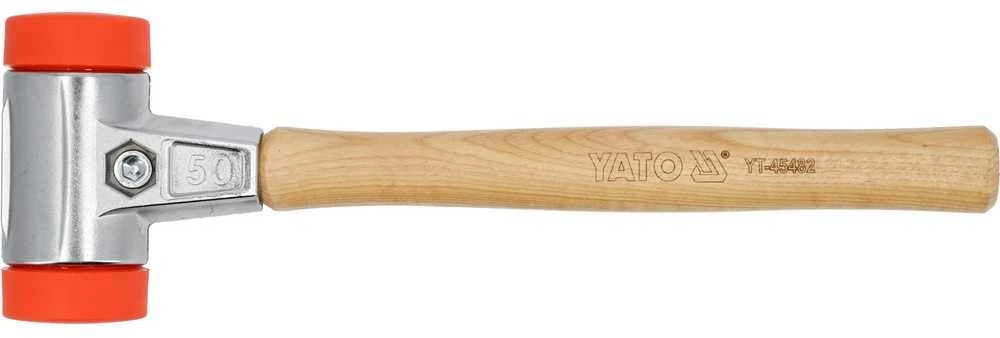 Trinkelių klojimo plaktukas su 50 mm galvute, hickory rankena, patvari konstrukcija, 830 g trinkelių klojimo plaktukas