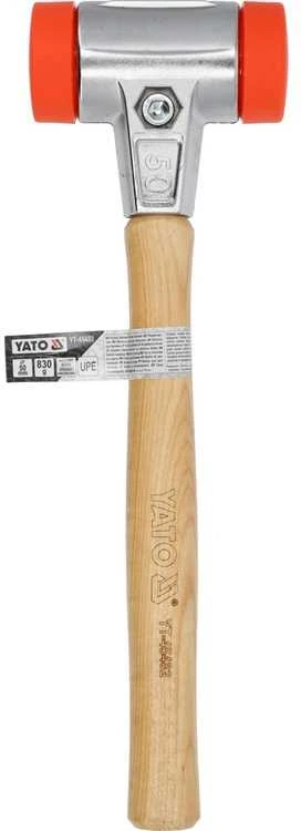 Trinkelių klojimo plaktukas su 50 mm galvute, hickory rankena, patvari konstrukcija, 830 g trinkelių klojimo plaktukas