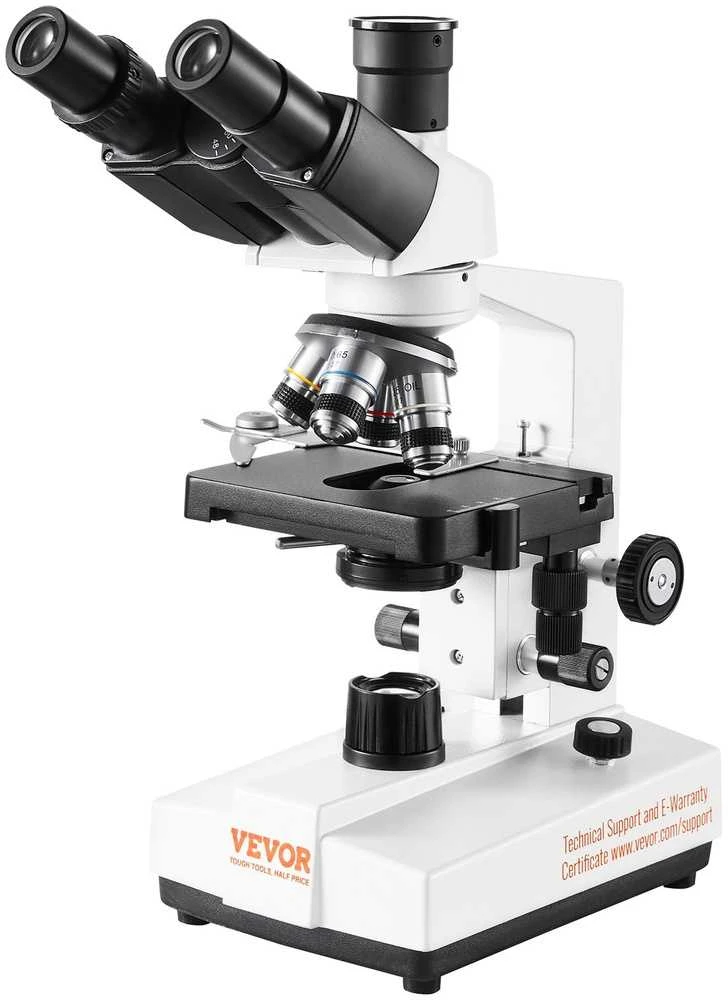 VEVOR Trinokulinis mikroskopas 40X-5000X