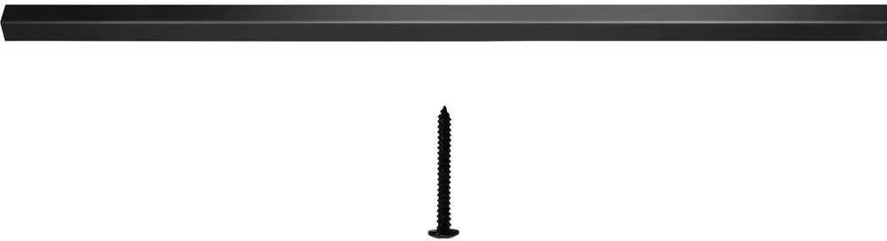 Turėklų stulpeliai, 101 vnt., metaliniai, 66 cm x 1.9 cm, laiptų baliustrada su varžtais, aliuminio lydinio terasos turėklai, mediniai ir kompoziciniai, kvadratiniai, balkonui, terasai