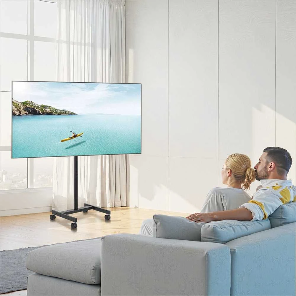 TV staliukas VEVOR Riedantis televizoriaus stovas iki 20 kg ekranams