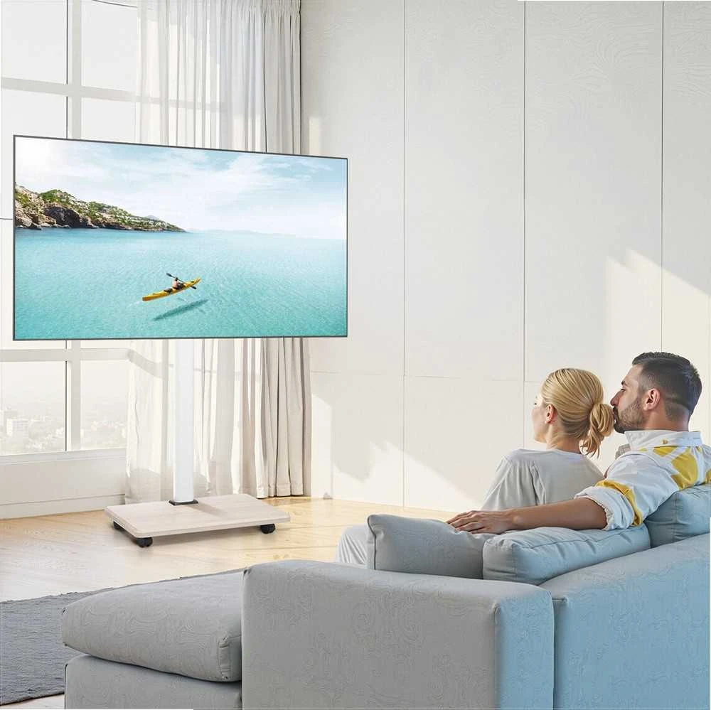TV staliukas VEVOR Riedantis televizoriaus stovas 32-70 colių ekranams