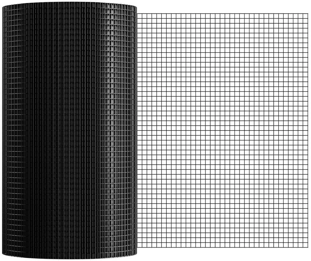 Tvirta vielos tinklo ritė 610 mm x 30.48 m, cinkuota, 19 dydžio vištidės tvora, PVC danga, triušių, gyvačių apsaugai, paukštidėms