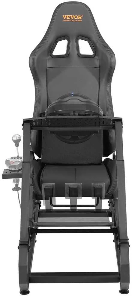 Tvirtas lenktynių vairo stovas Logitech G923 G920 G29, reguliuojamas kokpitas su sėdyne, 150 kg, trikampio dizainas, simuliatoriaus stovas su pedalų ir sėdynės reguliav