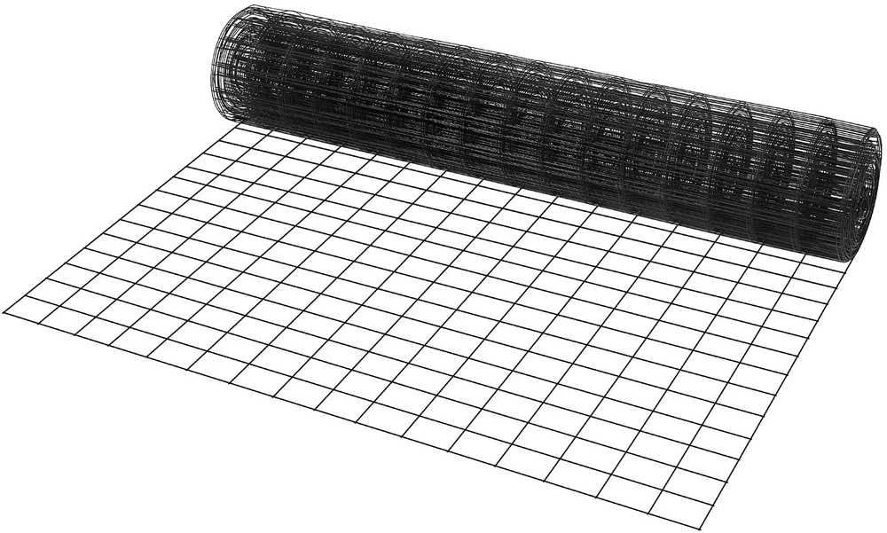 Tvorų tinklas 1.22x15.24m, cinkuotas, 16 dydžio vištidės vielos ritinys, PVC danga, triušių, gyvačių, paukštidės aptvarams