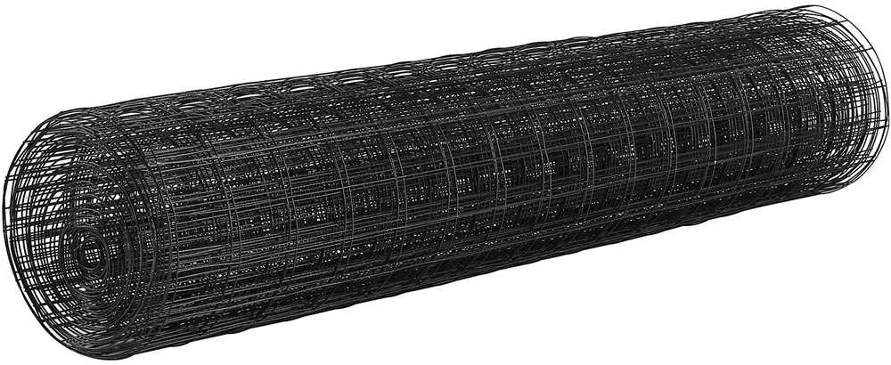 Tvorų tinklas 1.22x15.24m, cinkuotas, 16 dydžio vištidės vielos ritinys, PVC danga, triušių, gyvačių, paukštidės aptvarams
