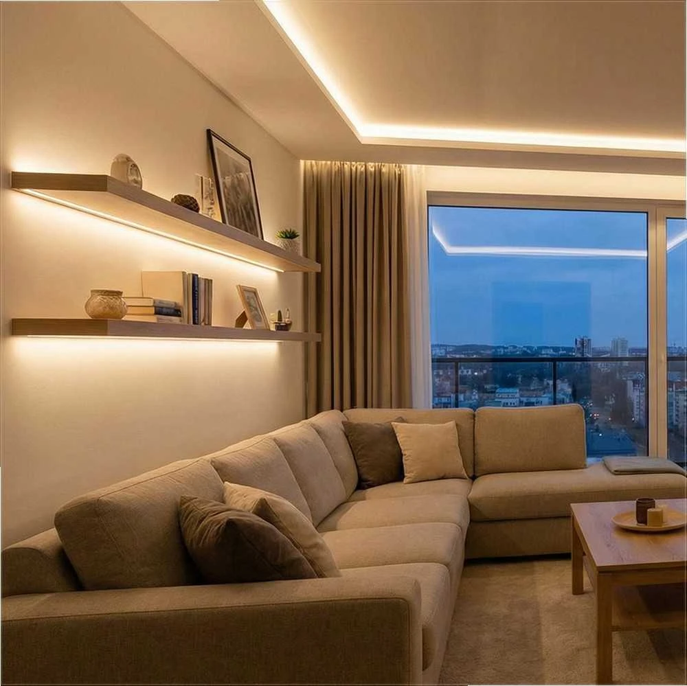 VEVOR 10 vnt. 2 m U formos LED aliuminio kanalas