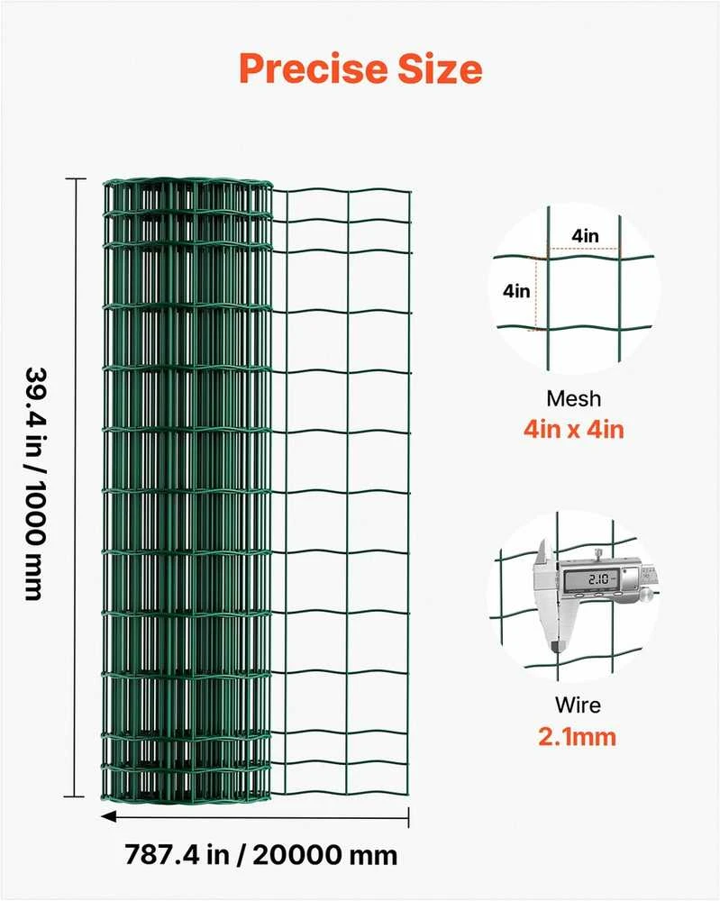 VEVOR Galvanizuota vielinė tvora gyvuliams, 1x20m