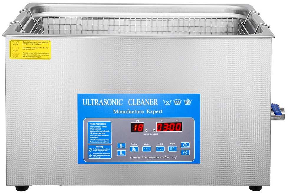 Ultragarsinis valytuvas 22L, dvigubo dažnio, su šildytuvu, papuošalams, akiniams, profesionalus, ultragarso vonelė, valymo įrenginys