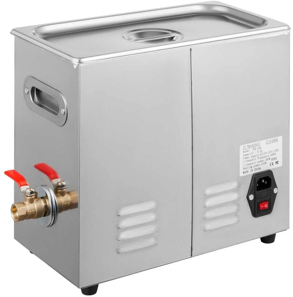 Ultragarsinis valytuvas 6.5L, reguliuojamas šildytuvas, laikmatis, profesionaliam juvelyrikos valymui