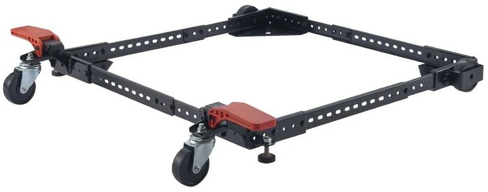 Universalus mobilus stovas įrankiams ir staklėms, reguliuojamas pagrindas, 226.8kg. Mobilus įrankių vežimėlis, staklių platforma.