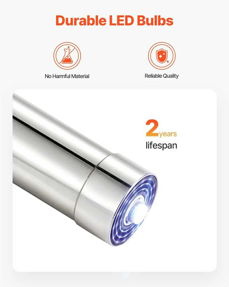 UV vandens valytuvas, 8W UV filtras, 3.785 l/min, sterilizatorius, bakterijų naikinimas