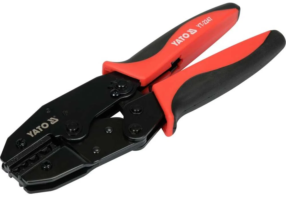Užspaudimo replės jungtims 1,5-10 mm2, su reketo mechanizmu, elektrinis užspaudimo įrankis, vielos užspaudėjas