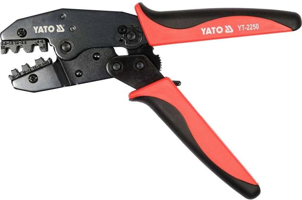Antgalių presavimo replės Yato YT-2250; 0,5-6,0 mm²; 220 mm