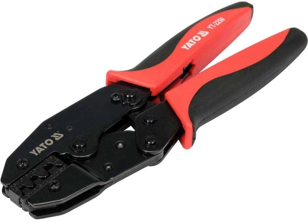 Antgalių presavimo replės Yato YT-2250; 0,5-6,0 mm²; 220 mm