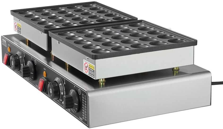 Vaflinė Mini olandų blynelių keptuvė, nelipni Dorayaki kepyklėlė, 1800W elektrinė Poffertjes keptuvė, dviguba temperatūros kontrolė, restoranui, virtuvei, pusryčiams, desertui