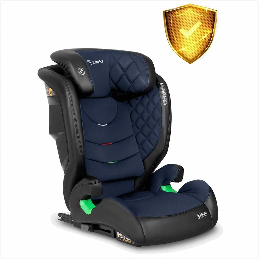 Nukido Vaikiška automobilinė kėdutė, 15-36 kg, su ISOFIX, reguliuojama galvos atrama, šoninė apsauga, 2-3 grupė, patogi kelioninė kėdutė