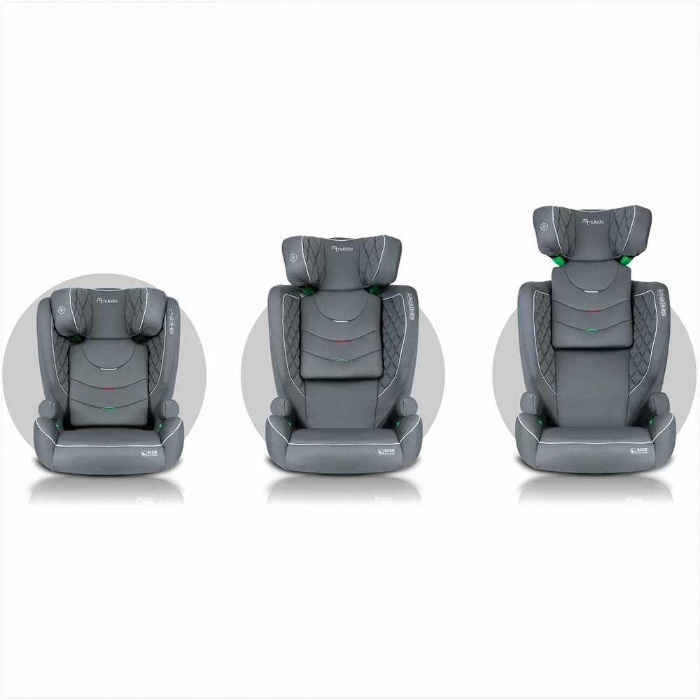 Automobilinė kėdutė Nukido Louis pilka 15-36 kg ISOFIX