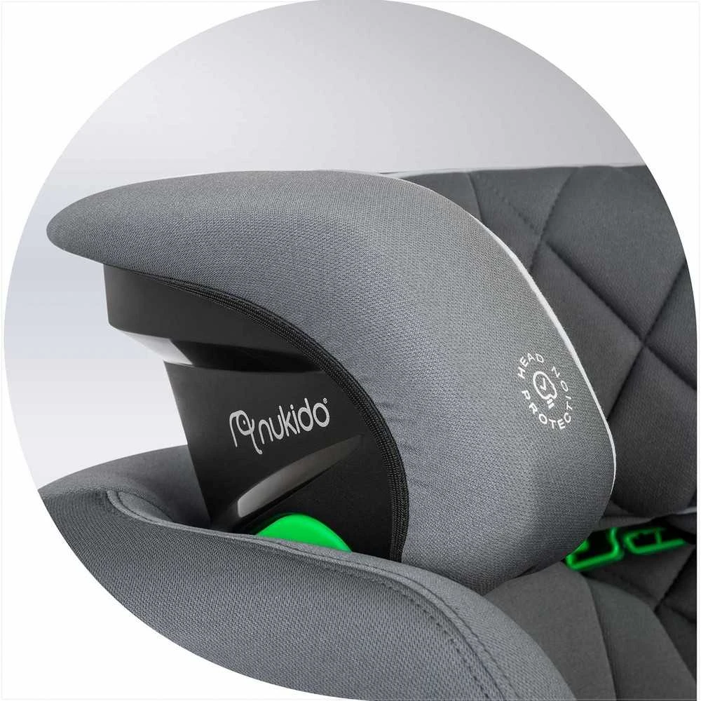 Automobilinė kėdutė Nukido Louis pilka 15-36 kg ISOFIX
