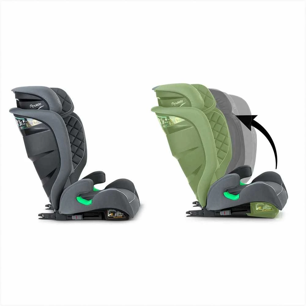 Automobilinė kėdutė Nukido Louis pilka 15-36 kg ISOFIX