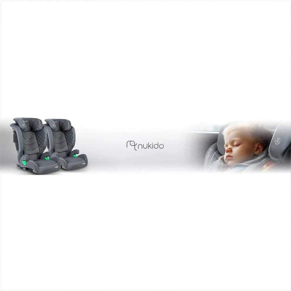 Automobilinė kėdutė Nukido Louis pilka 15-36 kg ISOFIX